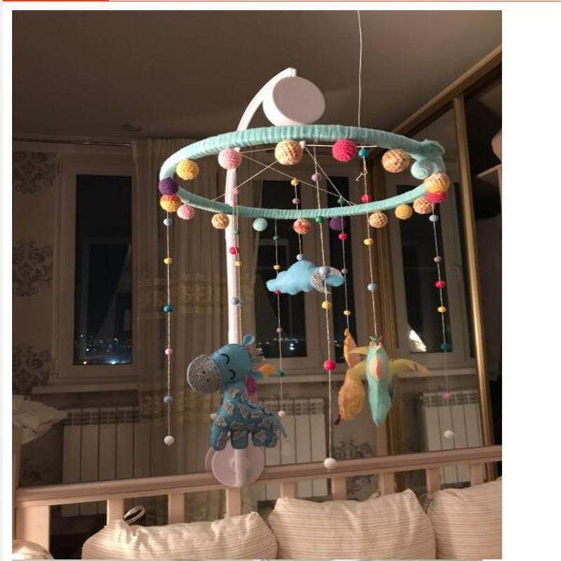 Baby Toys White Rattles Bracket Set Baby Crib Mobile Bed Bell Toy Holder Arm Bracket Wind-up Music Box