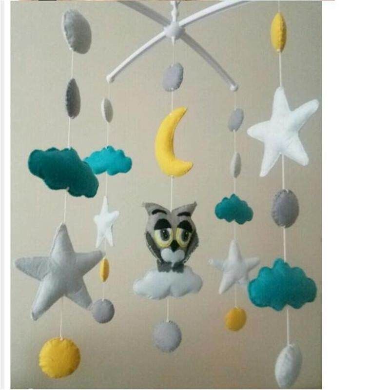 Baby Toys White Rattles Bracket Set Baby Crib Mobile Bed Bell Toy Holder Arm Bracket Wind-up Music Box