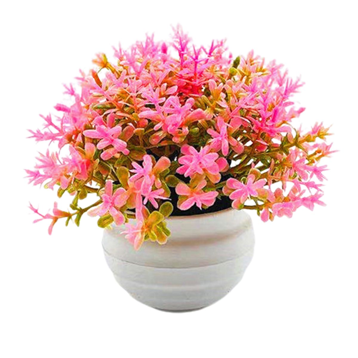1 Set Artificial Plant Pot Ornamental Photo Props-Pink