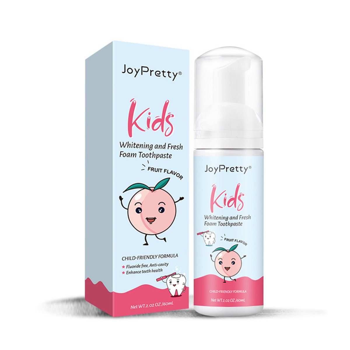60ml Tooth Cleaning Mousse Toothpaste Fresh Teeth Oral Hygiene Removes Plaque Stains Dental Tool