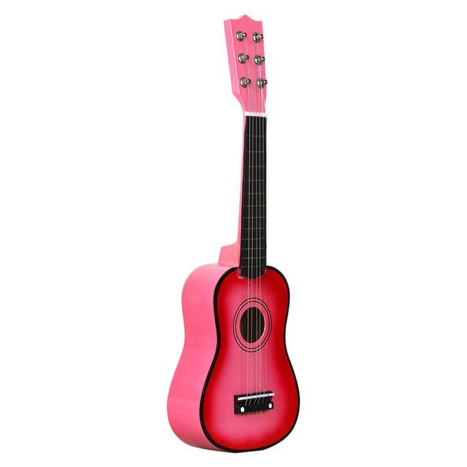 Mini 21inch 6 Strings Acoustic Guitar Musical Instrument Gift Pink