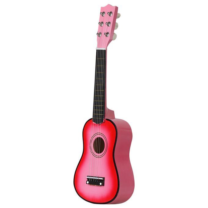 Mini 21inch 6 Strings Acoustic Guitar Musical Instrument Gift Pink