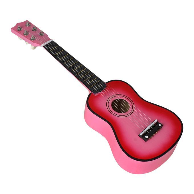 Mini 21inch 6 Strings Acoustic Guitar Musical Instrument Gift Pink
