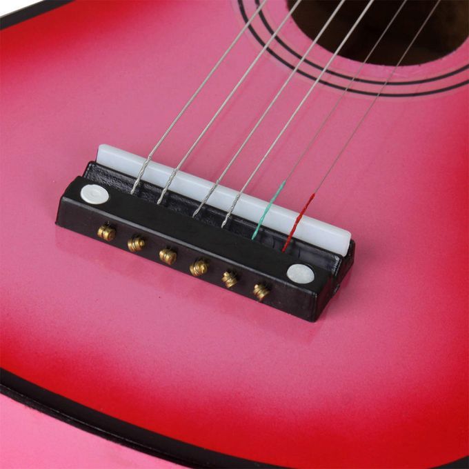 Mini 21inch 6 Strings Acoustic Guitar Musical Instrument Gift Pink
