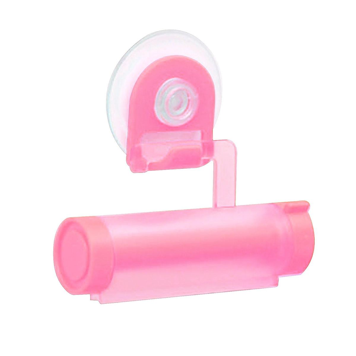 Creative toothpaste small partner squeeze toothpaste bathroom pendant suction cup hook roll squeeze toothpaste Pink