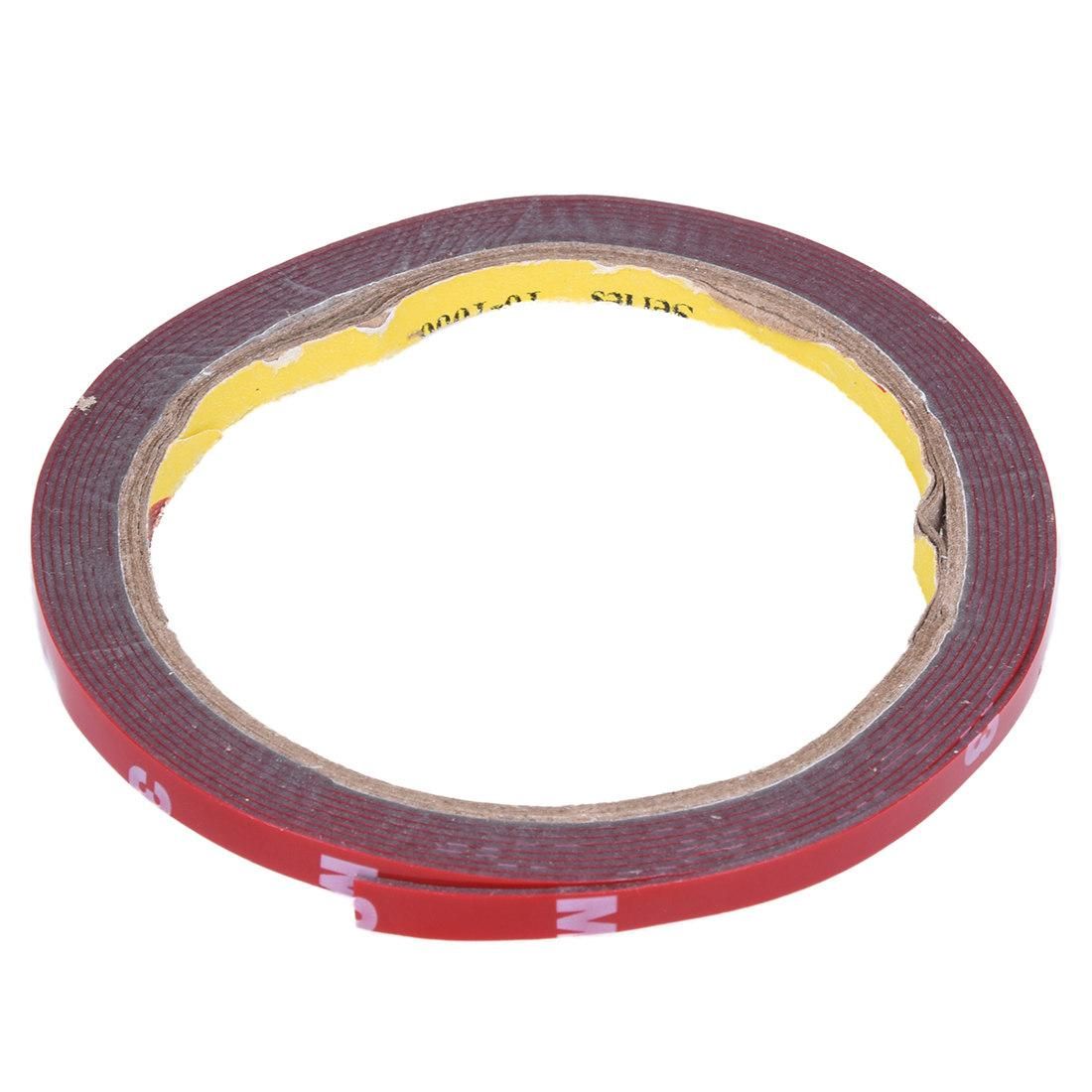 Strong Permanent Double Sided Super Sticky Foam Tape Roll for Vehicle Car Red 6MM x 3 Meters