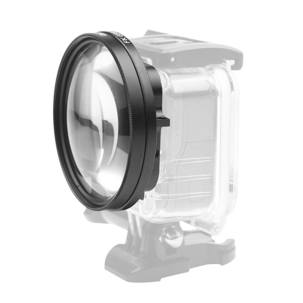 58mm Macro Lens 10x Magnification Close Up Lens for Gopro Hero 7 Black 6 5 Black Waterproof Case for GoPro Accessory