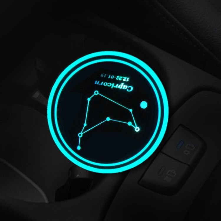 2 PCS Car USB Water Cup Groove LED Atmosphere Light