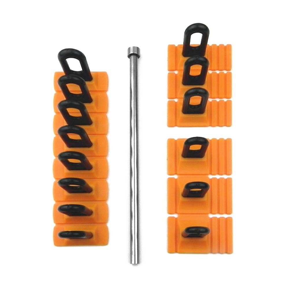Car Dent Repairing Puller Kit Paintless Glue Pulling Tabs Tool Auto Body Sheet Metal Dent Removal Tool with Metal Rod for Car Dent Hail Damage