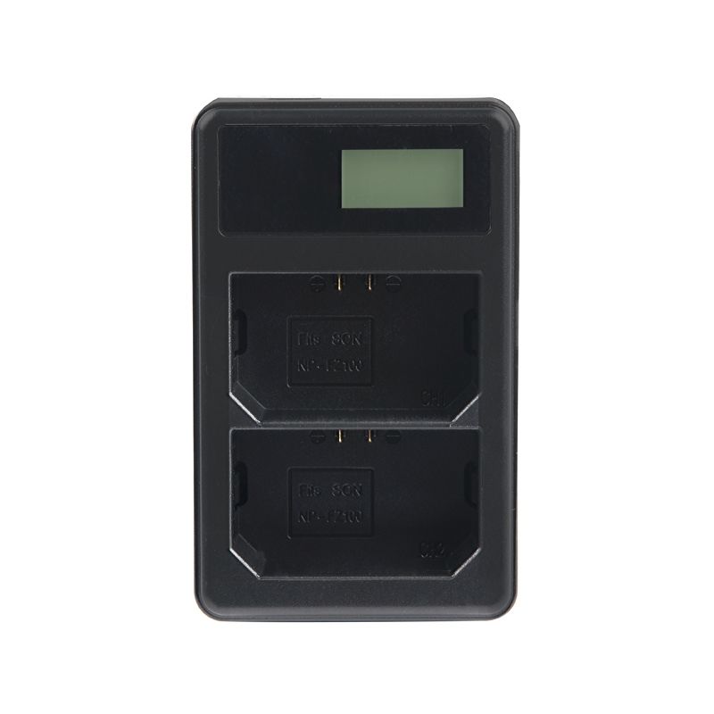 Dual Channel Digital LCD Display Battery Charger With USB Port For Sony NP-FZ100 Battery, Compatible With Sony A9 (ILCE-9)