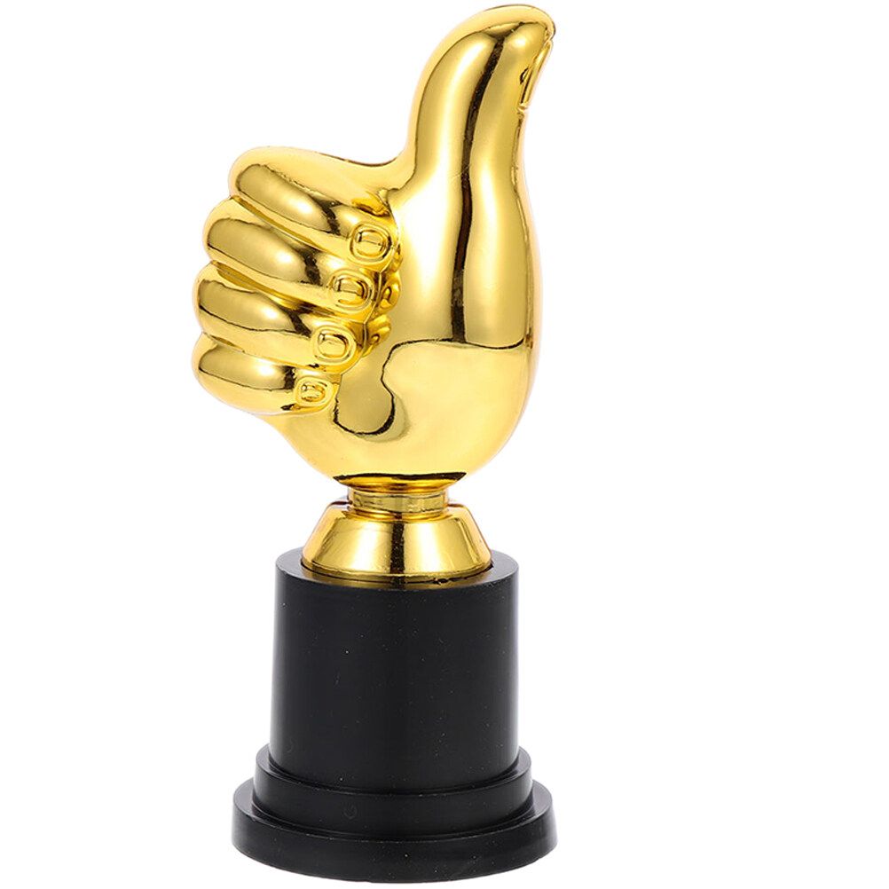 Kids Awesome Trophy Soccer Model Thumb Shaped Decor Funny Football Decorative Cup Children Trophies
