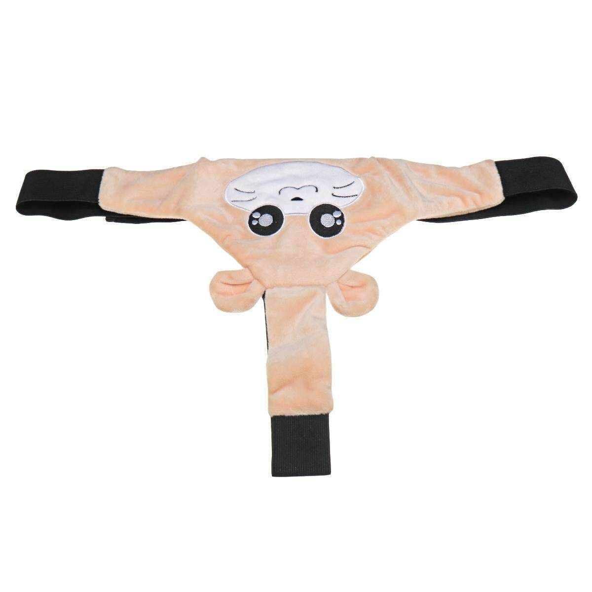 Baby Kids Head Neck Car Seat Belt Safety Headrest Pillow Pad Protector Khaki (Khaki)