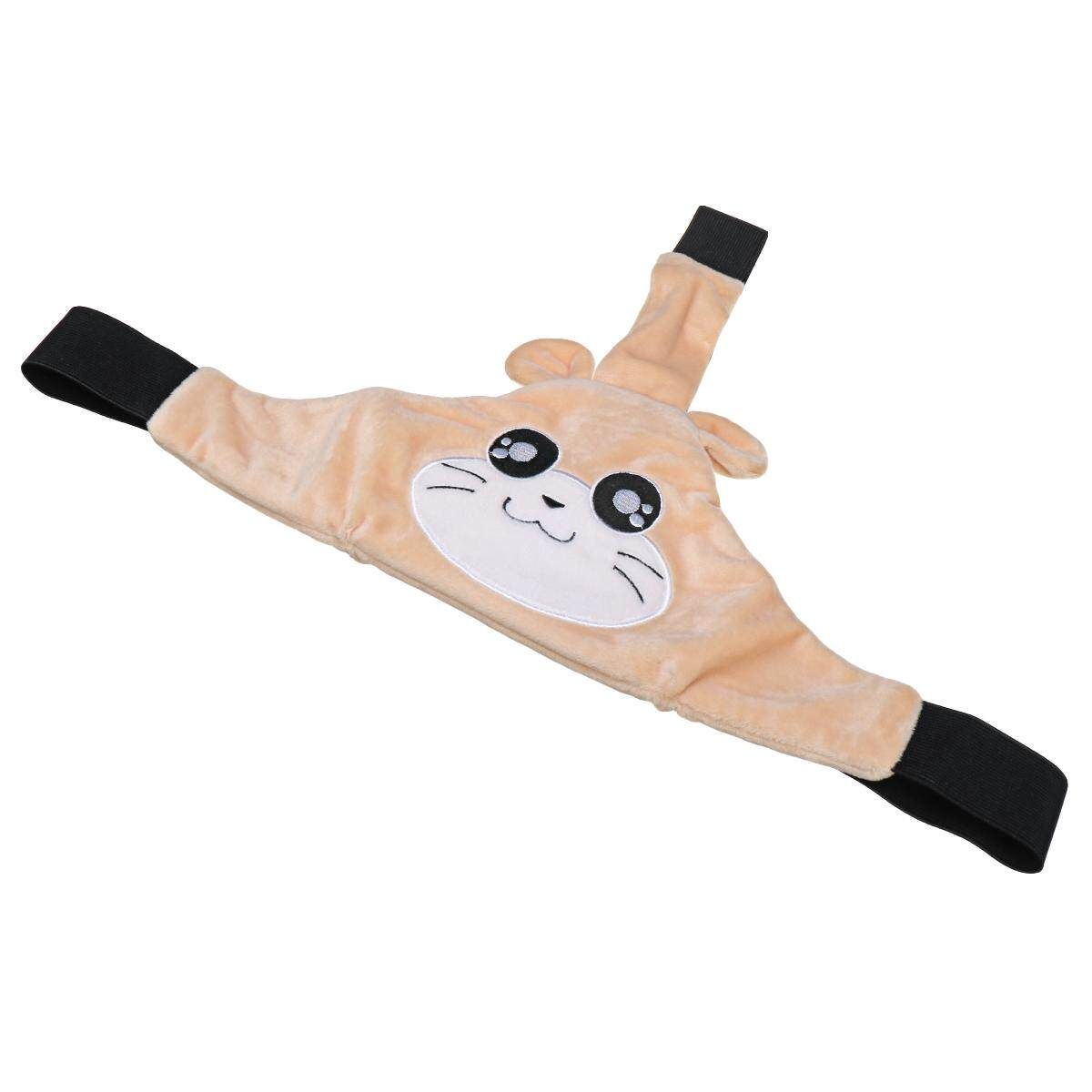 Baby Kids Head Neck Car Seat Belt Safety Headrest Pillow Pad Protector Khaki (Khaki)