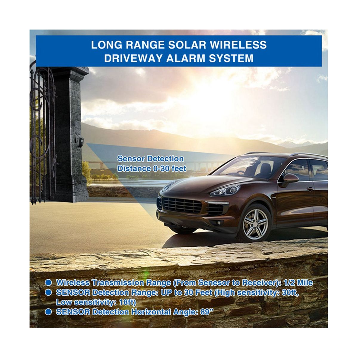 Solar Driveway Alarms Wireless Motion Sensors & Detectors