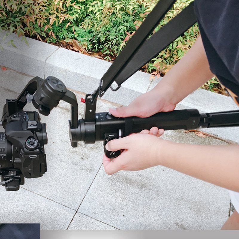 2019 Hot Hang Buckle Lanyard Neck Strap Sling Protector For DJI Ronin S Gimbal Camera Stabilizer For DOY（#Black) LIG