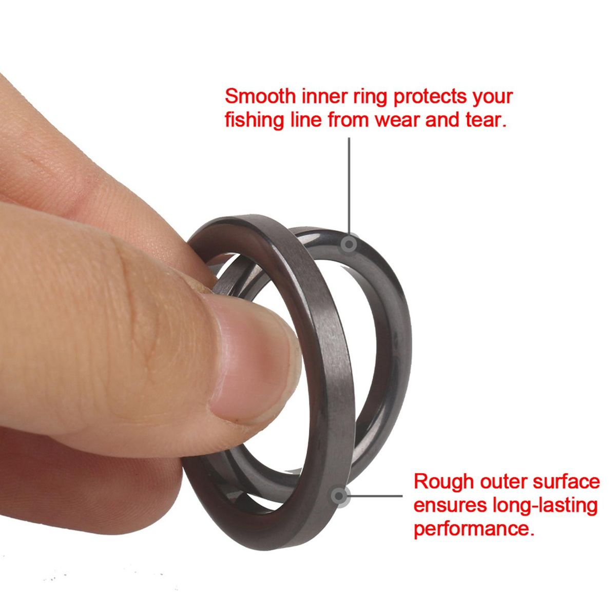 Fishing Rod Guide Repair Kit 40pcs Ceramic Guide Rings Fishing Rod Repair Kit