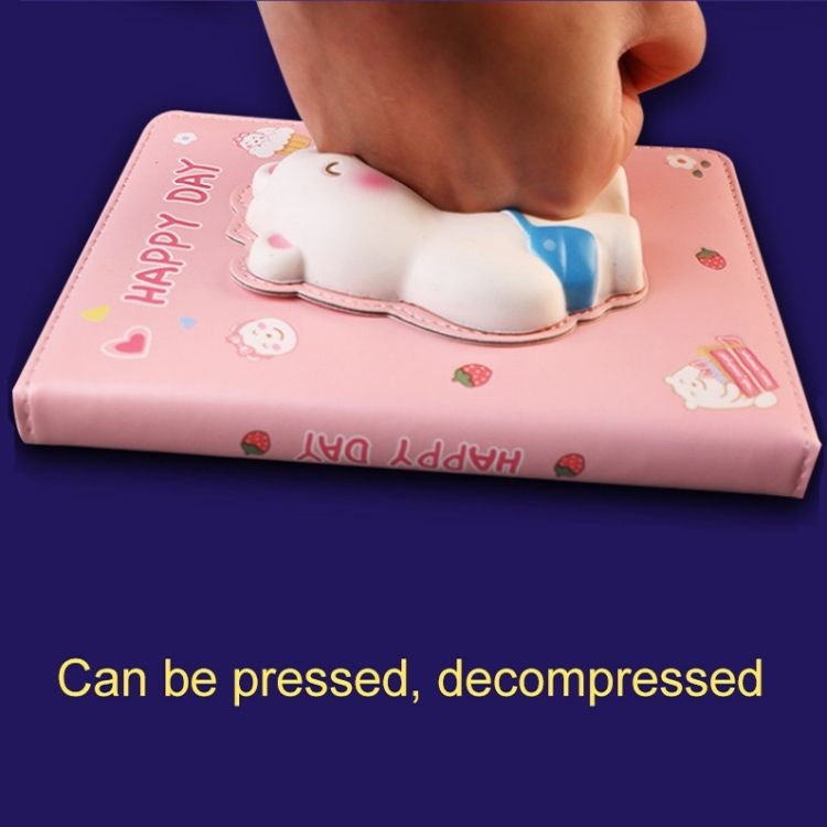 Decompression Cartoon Notebook, Cover Color: Pink