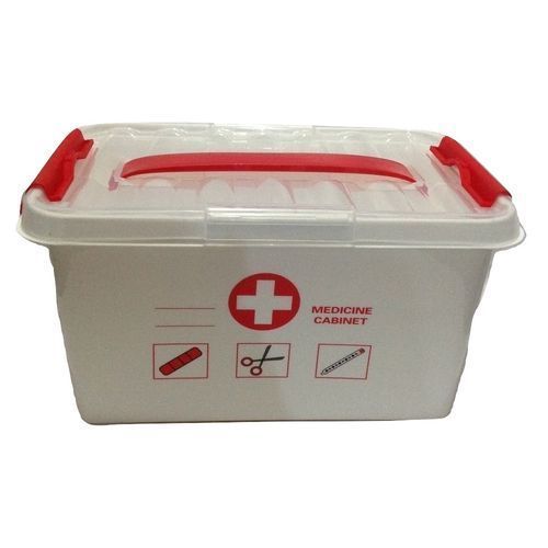 First Aid Kit Emergency Storage Box With Detachable Tray.