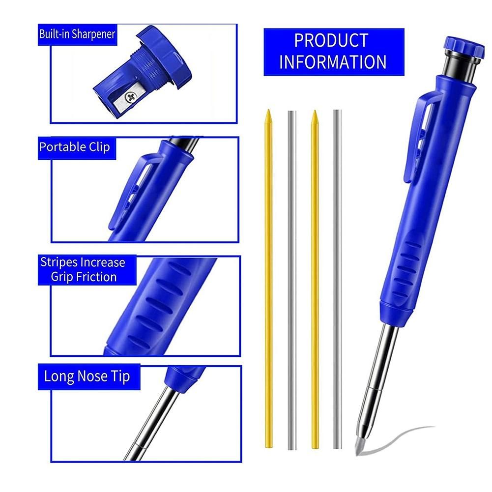 Long Nosed Streak Welders Pencil with 7PCS 2.8mm Refills