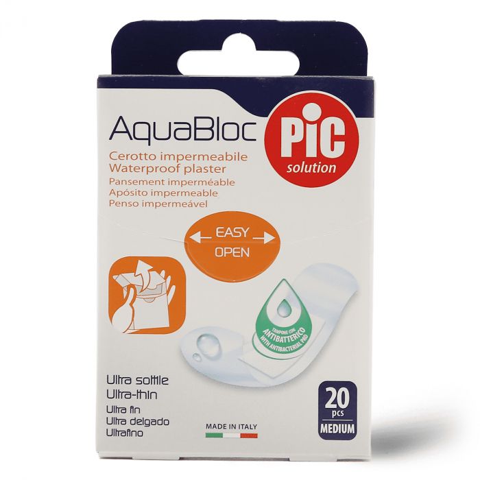 40pcs AquaBloc Waterproof Antibacterial Medium Strip Plaster