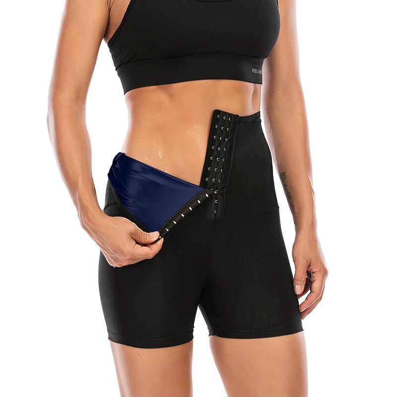 Sauna Pants Shorts Women Weight Loss Sweat Leggings Workout Body Shaper Waist Trainer Leggings Slimming Pants  With On