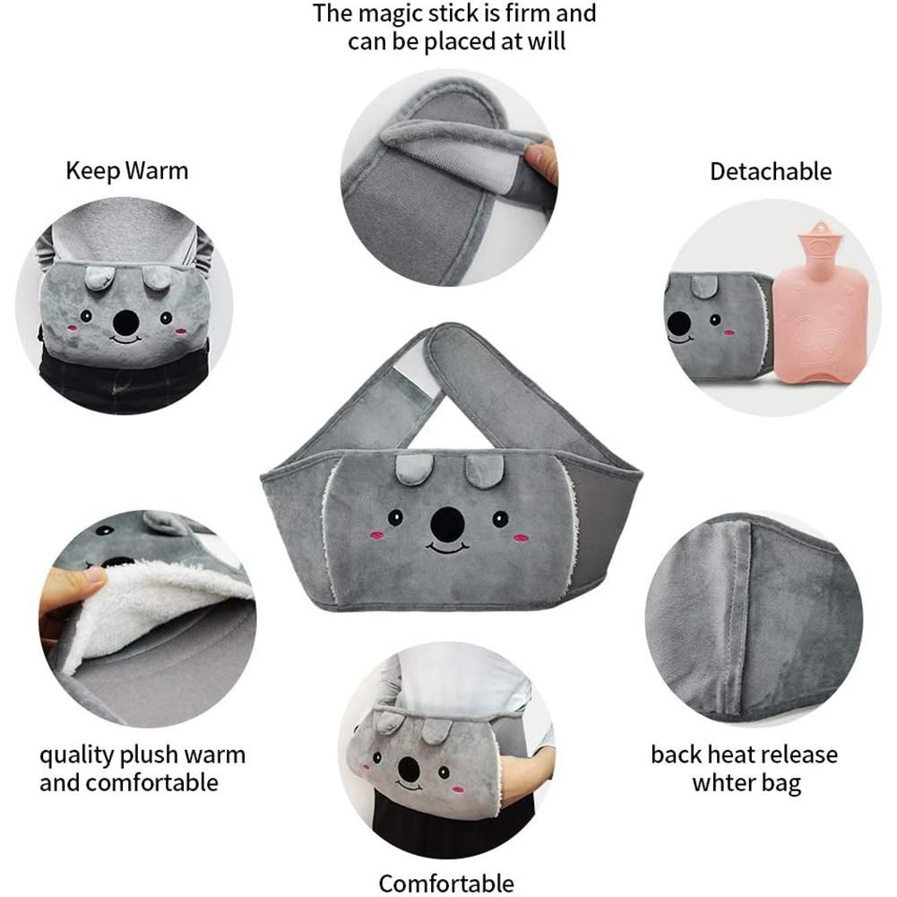 3PCS Hot Water Bag Belt Hand Warmer Cute Animal Handbags Hot Water Bag Hot Water Bottles for Girls Heater Gift E