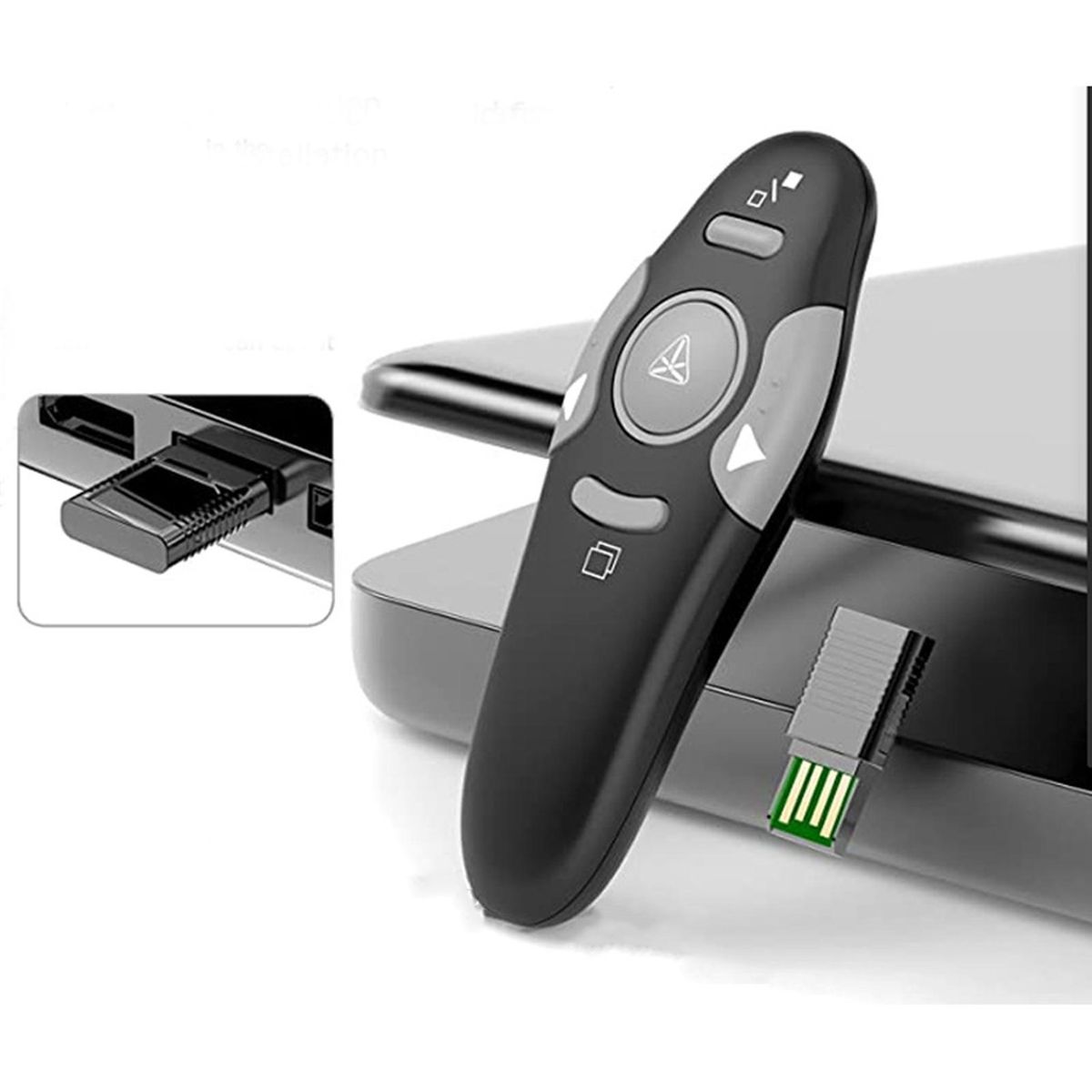 Page Turning Pen Pointer Wireless Presenter Page Turning Pen Pointer Black