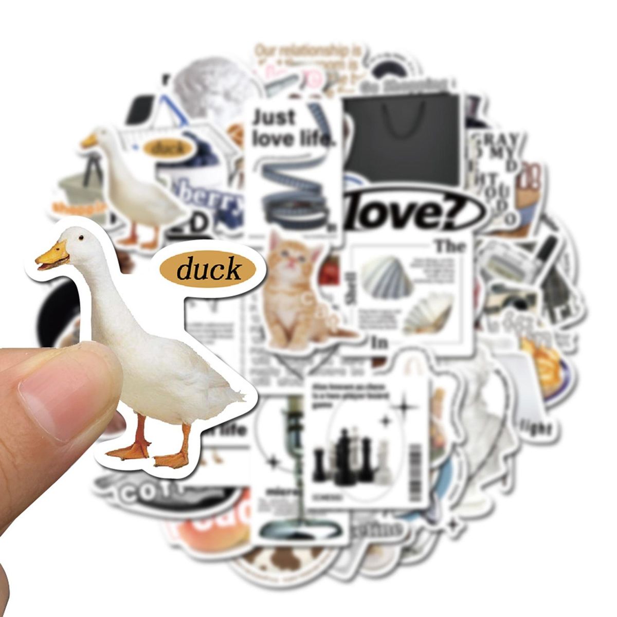 55PcsSet Cartoon Stickers Cartoon Decals Water Bottle Phone Car Stickers