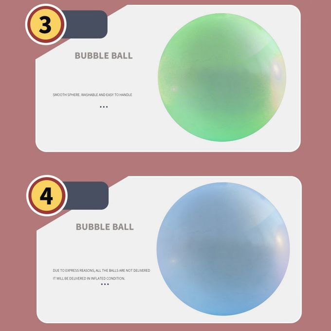 Water Fil  Balls Giant Bubble Ball Inflatable Water Ball For Outdoor Pool-blue-15cm