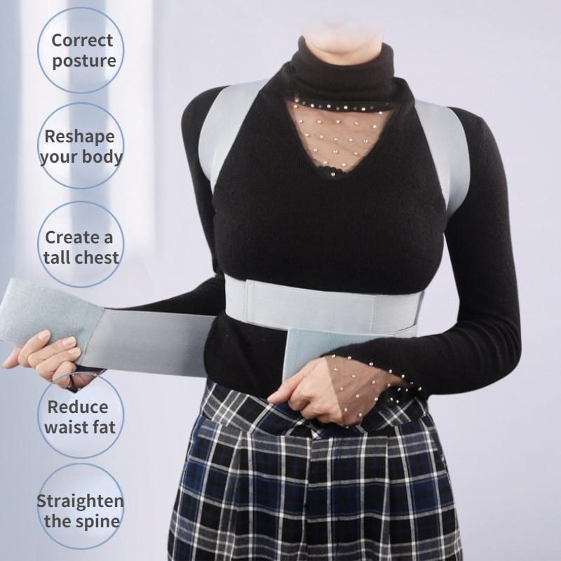 Invisible Chest Posture Corrector Scoliosis Back Spine Belt Shoulder Support