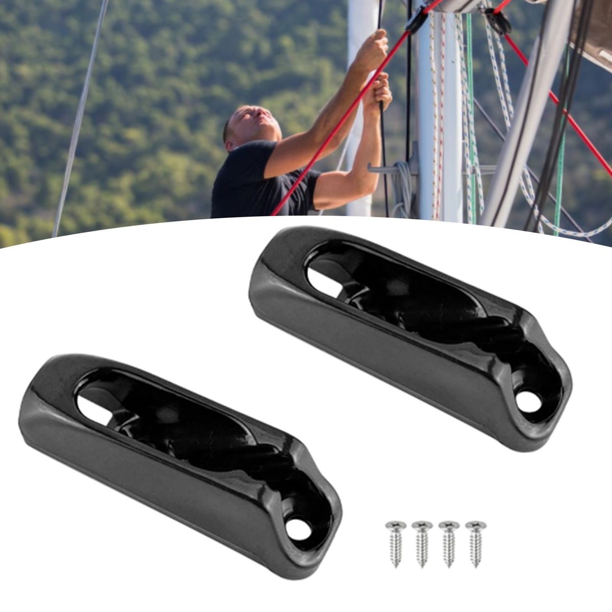 Cord Lock Cleat Rope Cord Tensioner Jam Cleat Tool