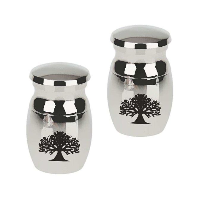 2pcs Small Tree Of Life Keepsake Cremation Memorial  Urn