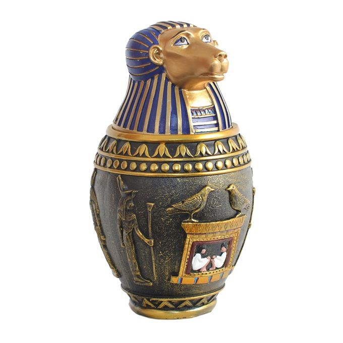 2Pcs Cat Urn Pet Memorial Casket Egyptian Pet Loss Gifts Pets