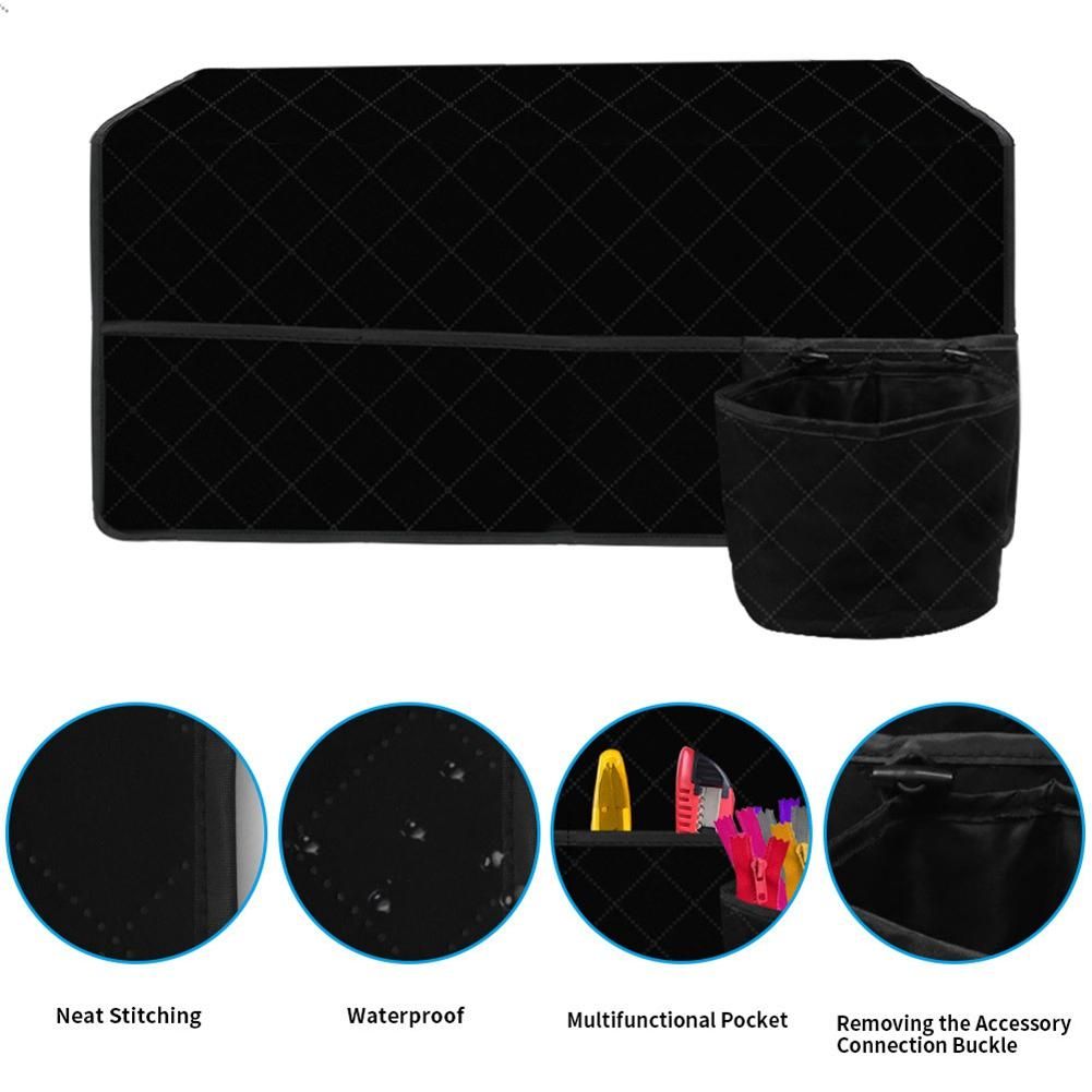 Sewing Organizer Bag Sewing Machine Mat for Table Sewing Storage Pad with Pockets Easy to Fold Storing s Black