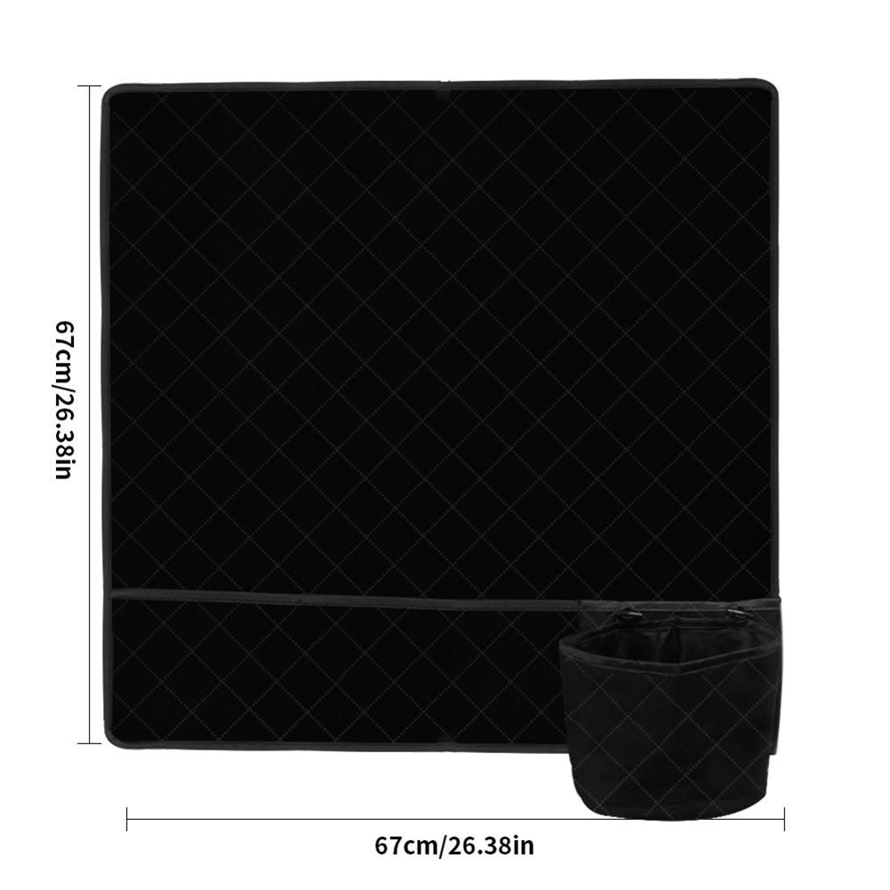 Sewing Organizer Bag Sewing Machine Mat for Table Sewing Storage Pad with Pockets Easy to Fold Storing s Black