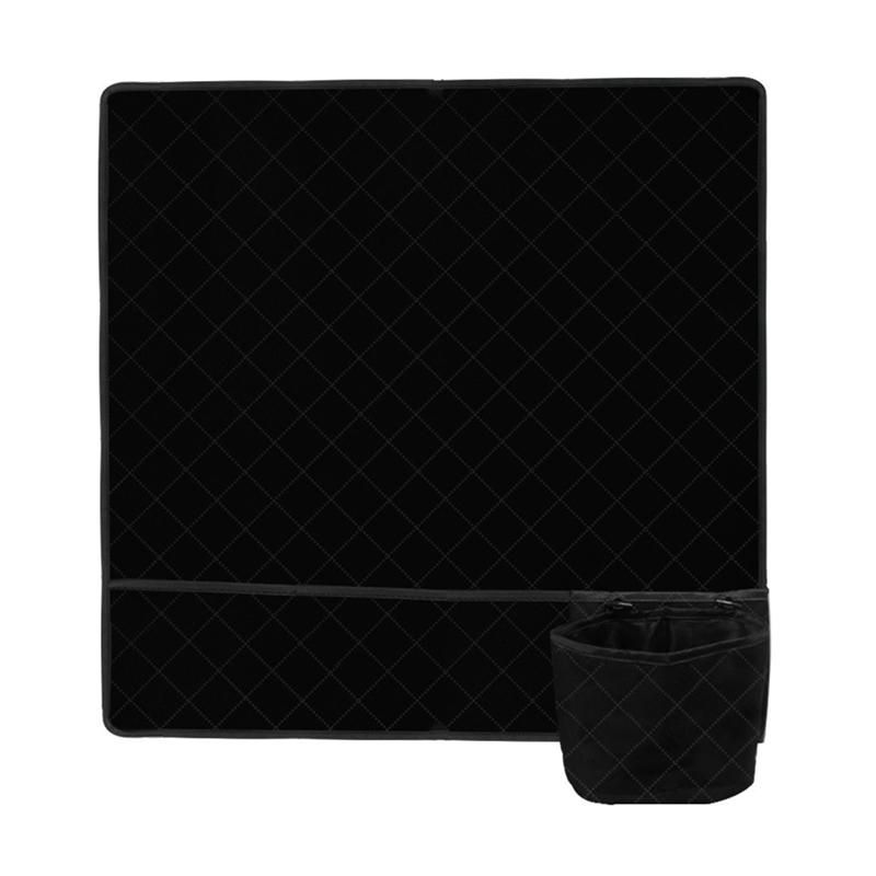 Sewing Organizer Bag Sewing Machine Mat for Table Sewing Storage Pad with Pockets Easy to Fold Storing s Black
