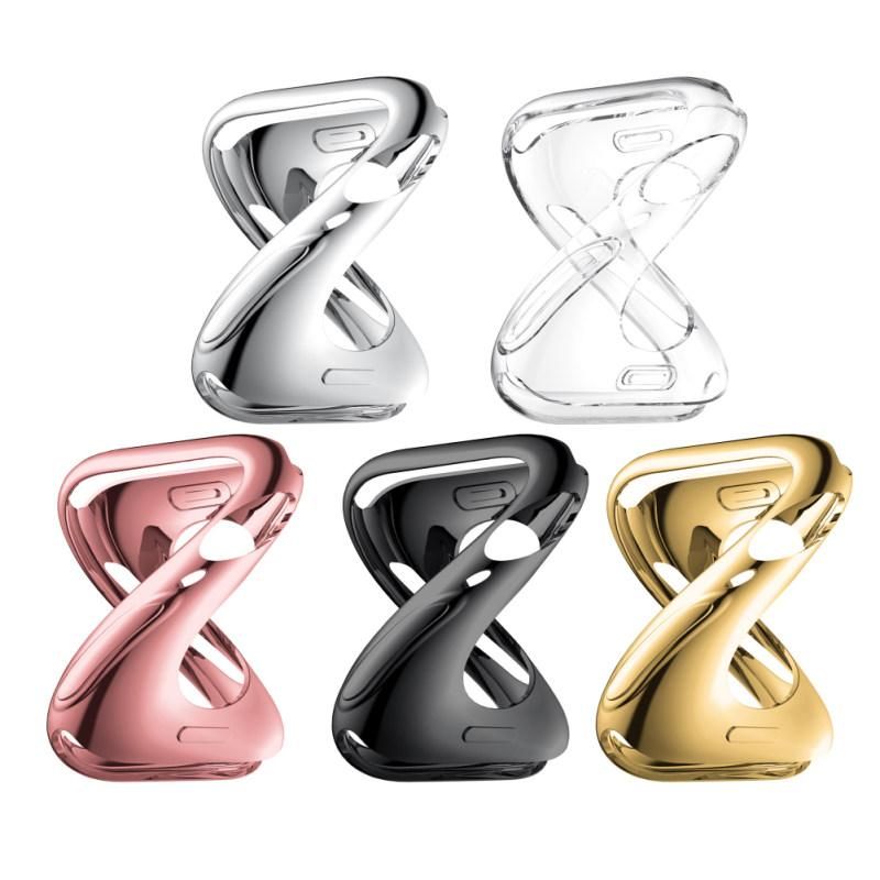 40/44mm Shockproof Hollow Soft TPU Case-Transparent