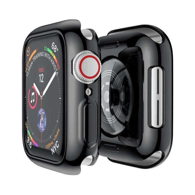 40/44mm Shockproof Hollow Soft TPU Case-Transparent