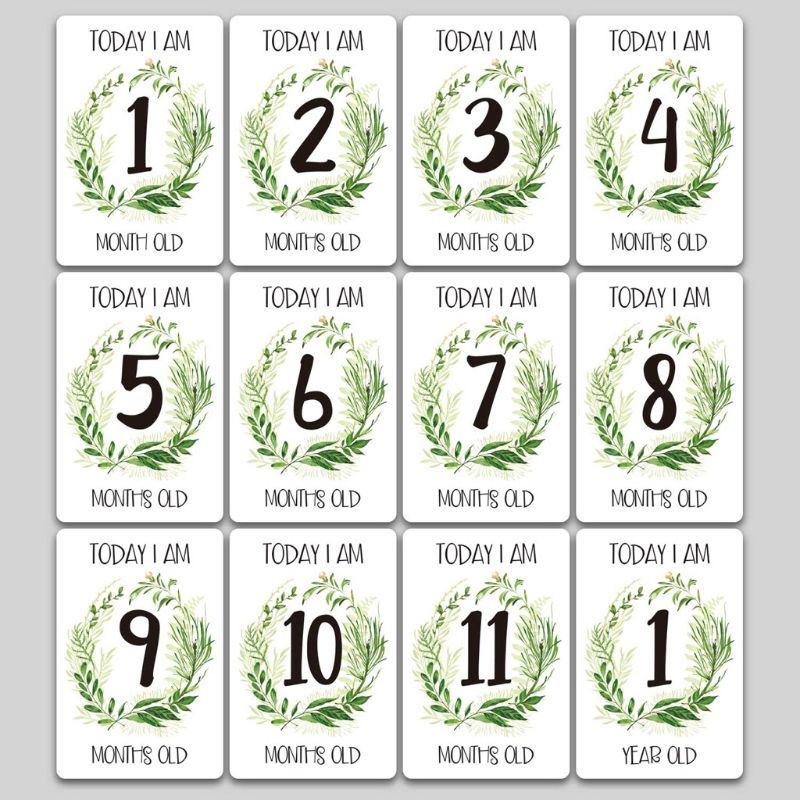Baby Monthly Cards Sticker Photography Photo Age Cards Baby