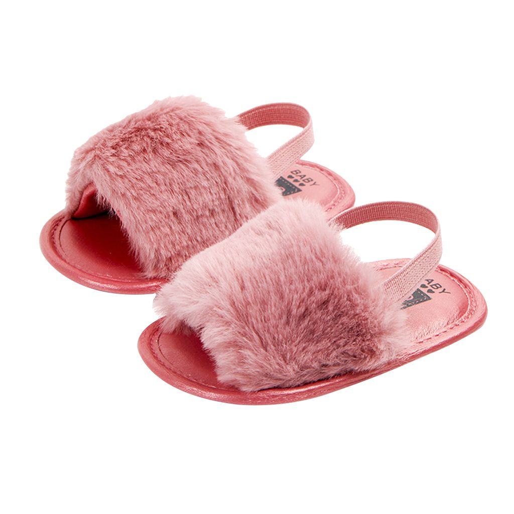 Baby Toddler Girls Sandals First  - Rose, 0-6M 0-6M  Rose
