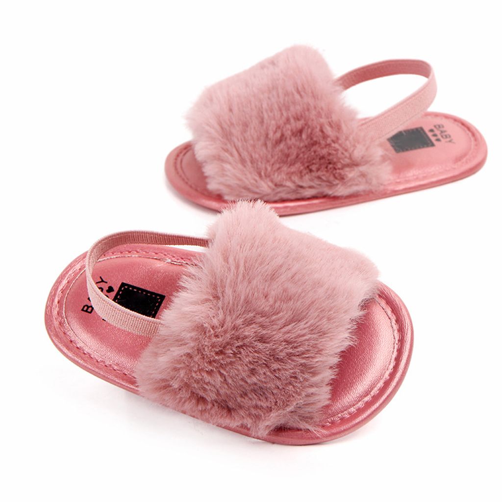 Baby Toddler Girls Sandals First  - Rose, 0-6M 0-6M  Rose