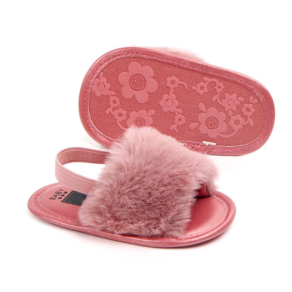 Baby Toddler Girls Sandals First  - Rose, 0-6M 0-6M  Rose