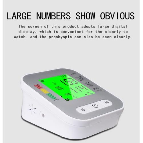 Blood Pressure Monitor Heartbeat BP Monitor + Usb Battery