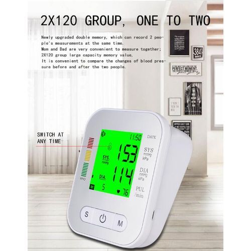 Blood Pressure Monitor Heartbeat BP Monitor + Usb Battery