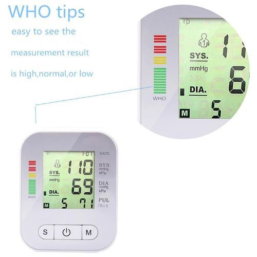 Blood Pressure Monitor Heartbeat BP Monitor + Usb Battery