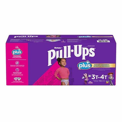 Pull Ups Training Pants - Girls 3T-4T (116 Count)