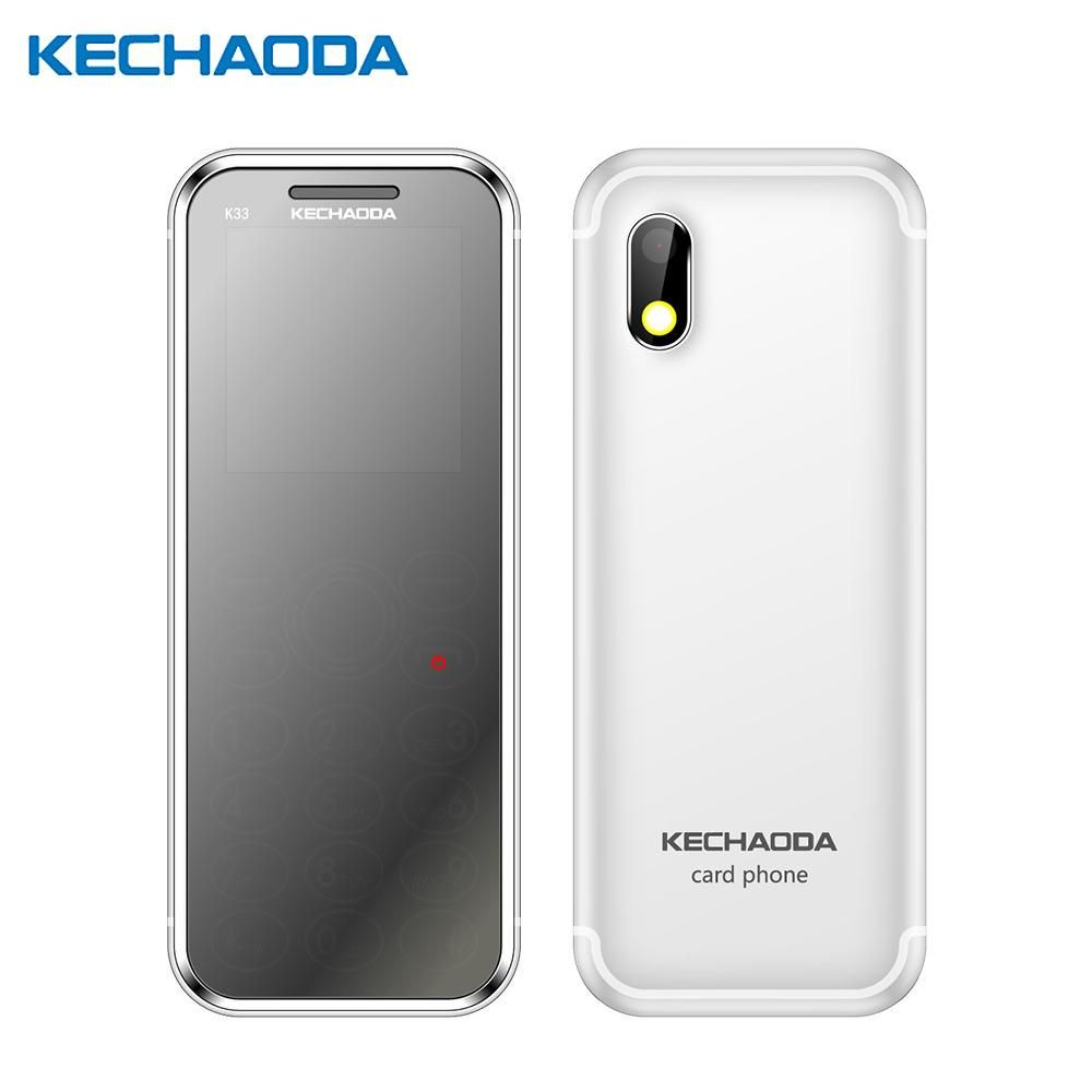 KECHAODA K33 2G Feature Phone Dual SIM 1.44” 32MB BT Dialer 0.08MP Rear Camera With Flash 460mAh Detachable Battery MP3/MP4/FM Mini Mobile Phones for Child Seniors