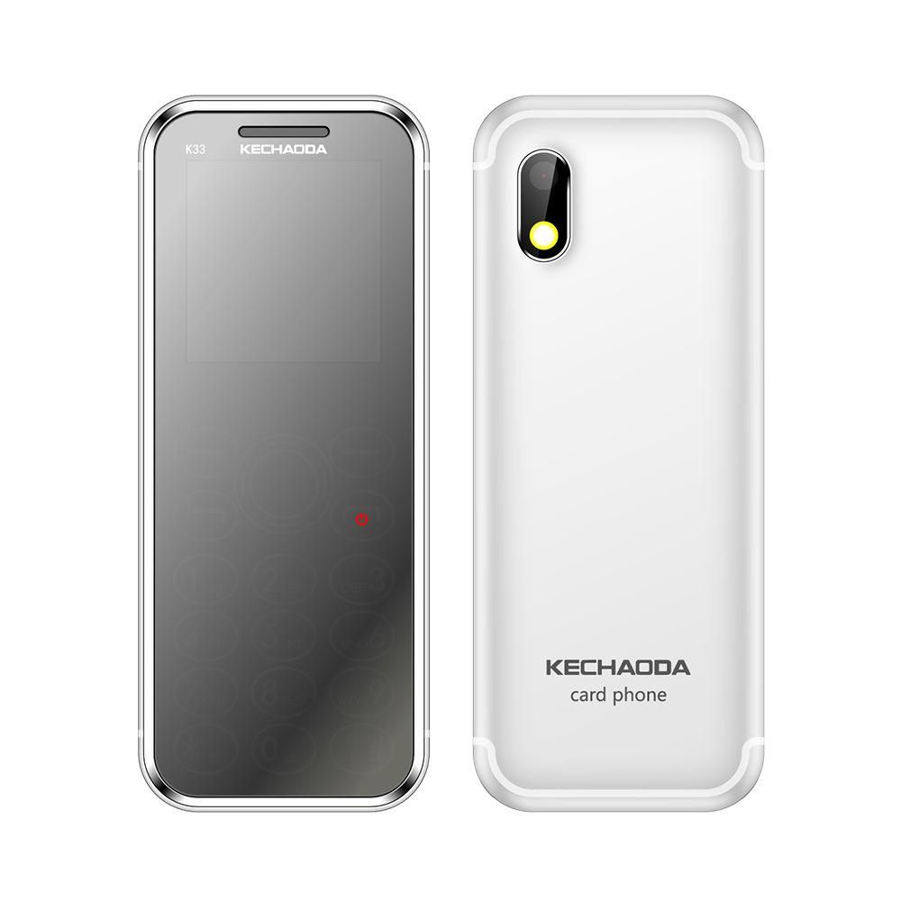 KECHAODA K33 2G Feature Phone Dual SIM 1.44” 32MB BT Dialer 0.08MP Rear Camera With Flash 460mAh Detachable Battery MP3/MP4/FM Mini Mobile Phones for Child Seniors