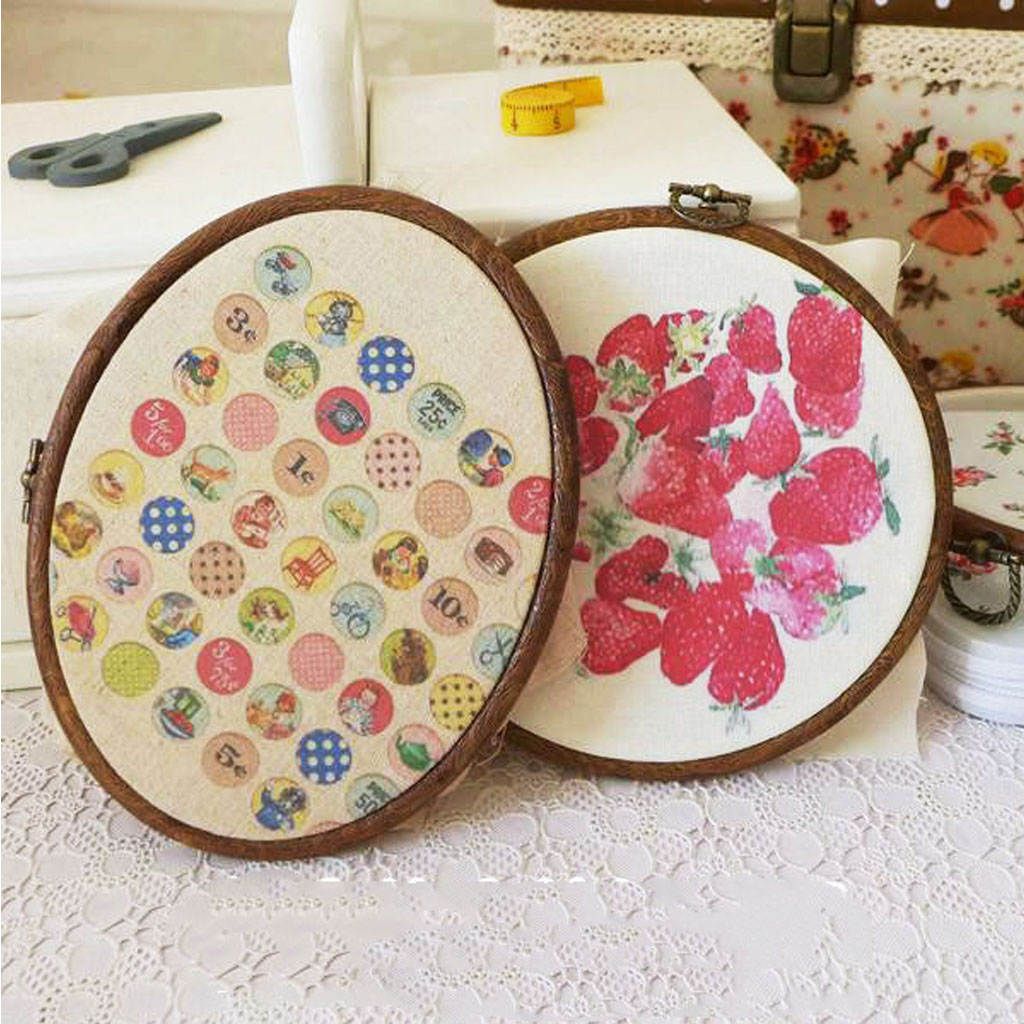 Wood Bamboo Embroidery Hoop  Cross Stitch Frame DIY