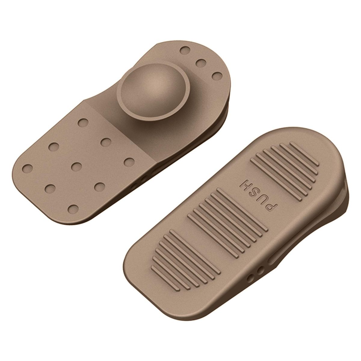 Door Stop Wedge Suction Cup Door Stopper Dark Coffee